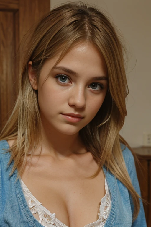 rubia adolescente ojos azules