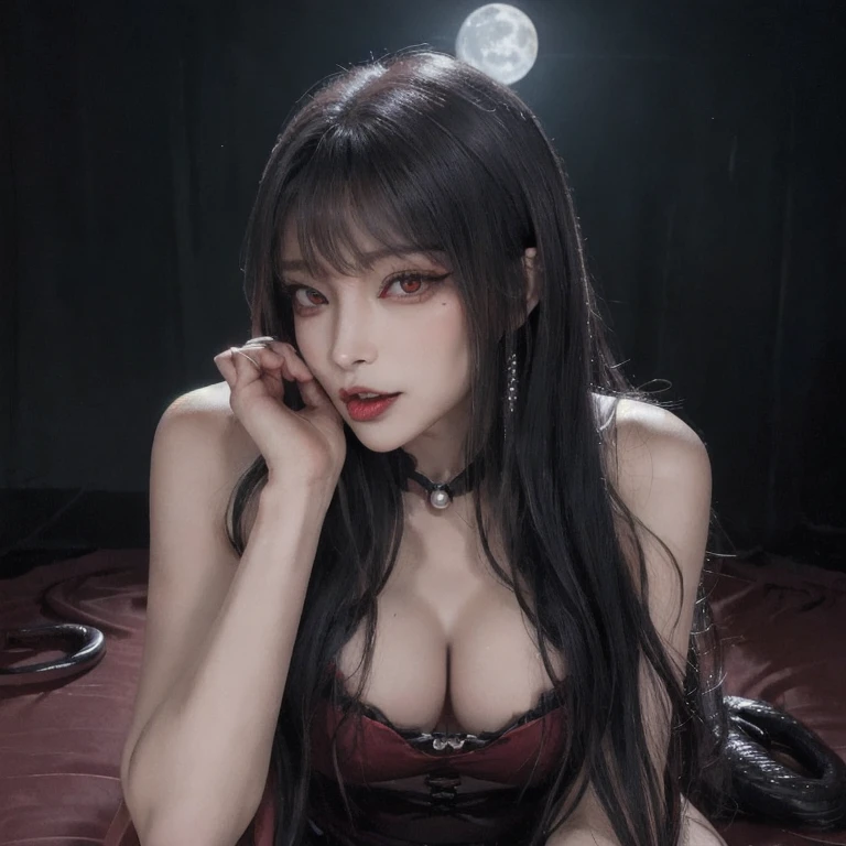 (((((Horror illustration))))), ((fantasy illustrations)), (((masuter piece))), ((dynamic ungle))、((eyes glowing red))、 ((long red tongue like a snake))), (Spirits)、(Monsters walking side by side at night)), (((Detailed background)))、(((Best Quality))), (((Best Illustration)))、 (((Best Shadow))), (((extremely delicate and beautiful)))、 (Back Light)、((Extremely delicate and beautiful)), (((a dark night)))、 ((Wind)), (Moonlight), (((Multiple Mature Female Vampires)))、 Multiple Mature Female Vampires、Multiple Mature Succubus、 with large wings like a bat,,,,,,,,,,,,,,,,,,,,,,,,,,,,,,,,,,,,,,,,,,,,,,,,,,,,,,,,,,,,,,,,,,,,,,,,,,,,,,,,,,,,,,,,,,,,,,,,,,,,,,,,,,,,,,,,,,,,,,,,,,,,,,,,,,,,,,,、(Black nails)、(long claws)、(Slender face)、 Big breasts, (((Fangs grow))), ((bleeding from the eyes,,,,,,,,,,,,,,,,,,,,,,,,,,,,,,,,,,,,,,,,,,,,,,,,,,,,,,,,,,,,,,,,,,,,,,,,,,,,,,,,,,,,,,,,,,,,,,,,,,,,,,,,,,,,,,,,,,,,,,,,,,,,,,,,,,,,,,)),red eyes、 ((((One person is lying on his back、The other is on top of it、French Kissing))))、 ((Black Long Hair)), (Shiny hair), (((Jewelry Pearl Red Eyes)))、 (finely detail)、 (((scornful eyes))),Big breasts、 (((Moonlight))), Abundant bloom, (((Four seasons fold々The beauty of)))、 (dead wood)、(Withered flowers})、seductiv、Mature Multiple Female Vampires、、、、、、、、、She wears black transparent suspender stockings and black high heels。Femme and move、((((Sexually provocative gaze、Entice your audience、Look at your audience with contempt))))。sexy lip。offcial art。8K Wallpaper Multiple Mature Female Vampires、the kiss、cuddling、hand on the breasts、fine panties、Beautiful exposure 、pointed Nipple、beutiful breast、二重まぶた、Sexy body、Full chest、Moisturized skin、((((BDSM、toppless))))、Strapless、Pose Seductive、a bed、Slender Leg、open one's legs、thin-waist、lie on one's side