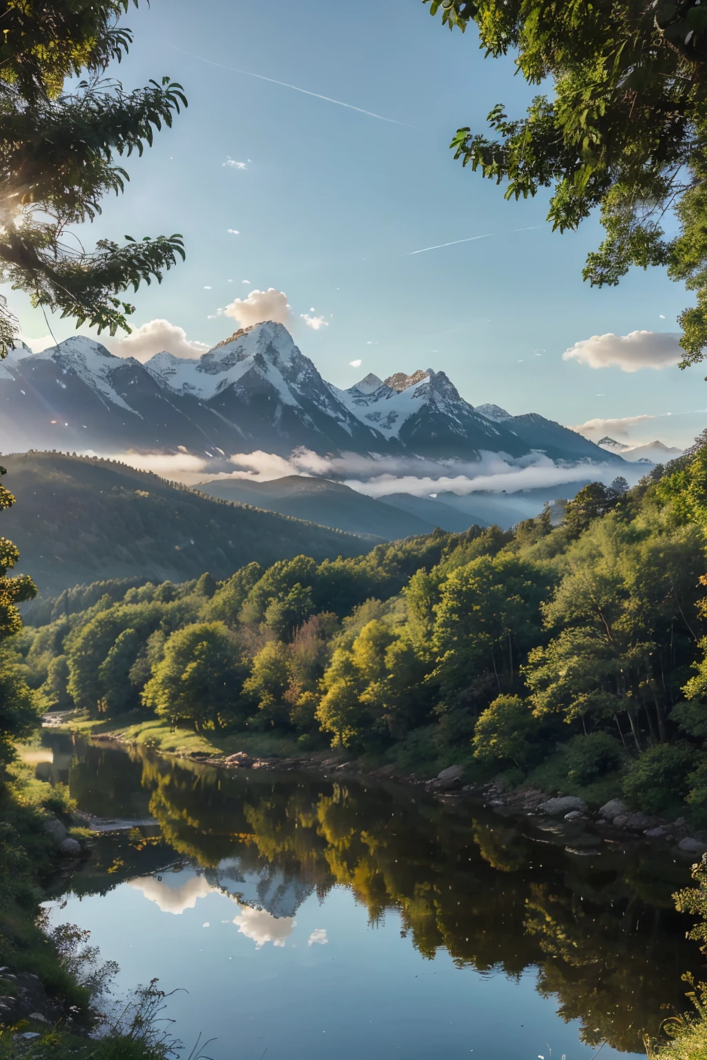 beautiful place image,mountains,trees,blue sky,landscape,serene atmosphere,greenery,scenic view,natural beauty,serene ambiance,sunshine,picturesque,majestic,morning light,vibrant colors,peaceful,tranquil,magical,pristine,refreshing,calming,harmony,serenity,relaxing,serene,unspoiled,nature's masterpiece,tranquility(sky blue,clear blue skies),fresh air,ethereal,landscape painting,serene paradise,spectacular scenery,pristine environment,mountain range,leafy trees,lush vegetation,sunlight filtering through the trees,rejuvenating getaway,lush green meadows,rolling hills,nature escape,fresh morning dew,breathtaking viewpoint,hiking trails,immersed in nature,peaceful retreat,adventure awaits,panoramic beauty,mountain peak(jagged mountains,towering peaks),majestic scenery,bird's eye view,overlooking the valley,mountain tops disappearing into the clouds,serene lake,mirror-like reflections,wildflowers blooming,colorful foliage,rolling clouds,puffy white clouds,warm sunlight,bright blue sky,natural wonders,serene countryside,mountainous horizon,hiking in the mountains,trekking through nature,living in harmony with nature,beautiful getaway,breathtaking nature,rugged terrain,experiencing nature's wonders,serene escape into the wild,immersing in the beauty of nature,wandering through the forest,exploring hidden gems in nature,peaceful and soothing sounds of nature,vivid colors creating a stunning landscape,soft breeze rustling the leaves,gentle rays of sunlight streaming through the branches,distant sound of a flowing river,quiet and peaceful atmosphere,magical sunset over the mountains,tranquil sunrise embracing the sky.