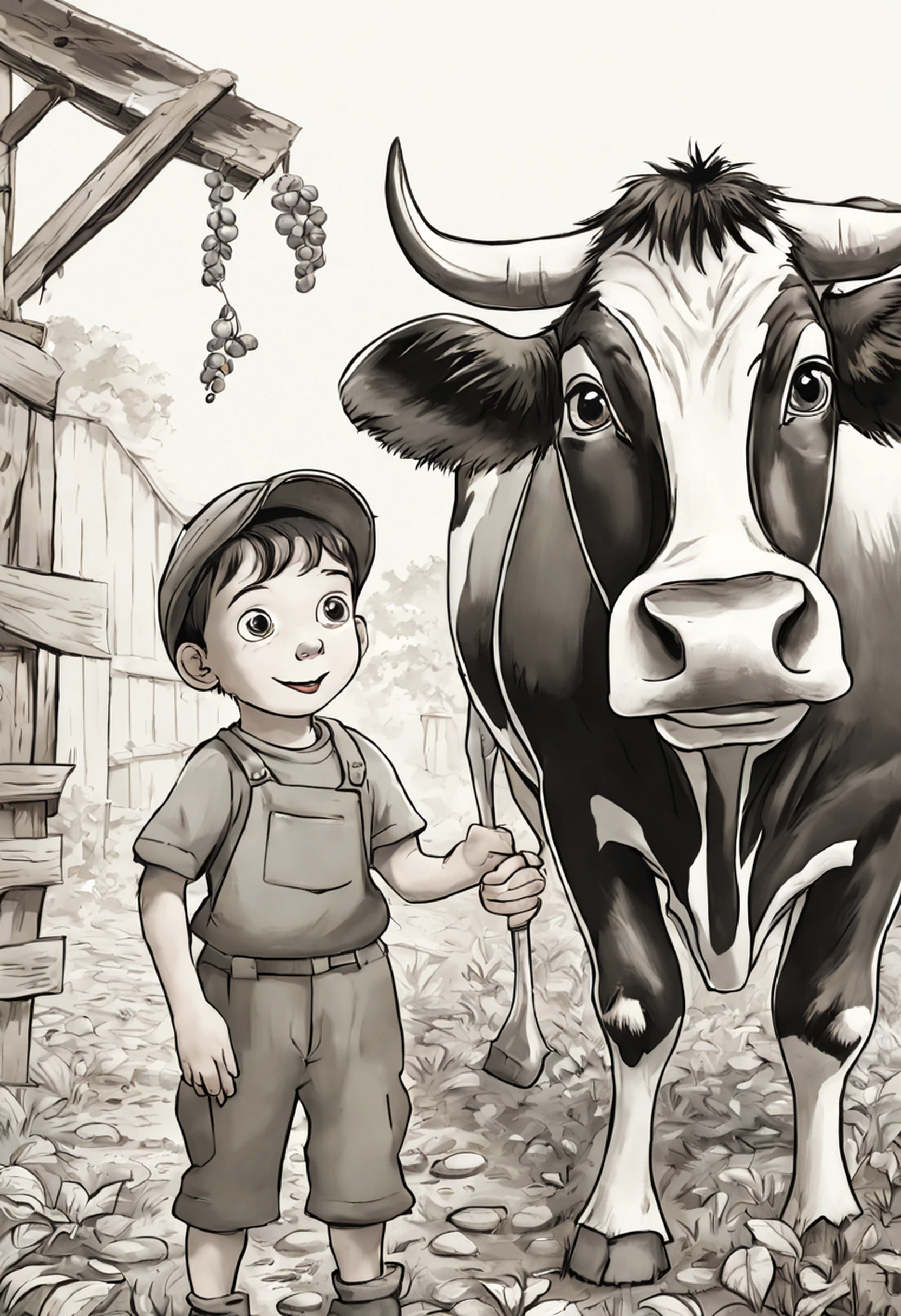 JOHN, a -year-boy w big, expressive eyes, trades the cow for a handful of bean seeds. The scene should convey your hope and optimism.