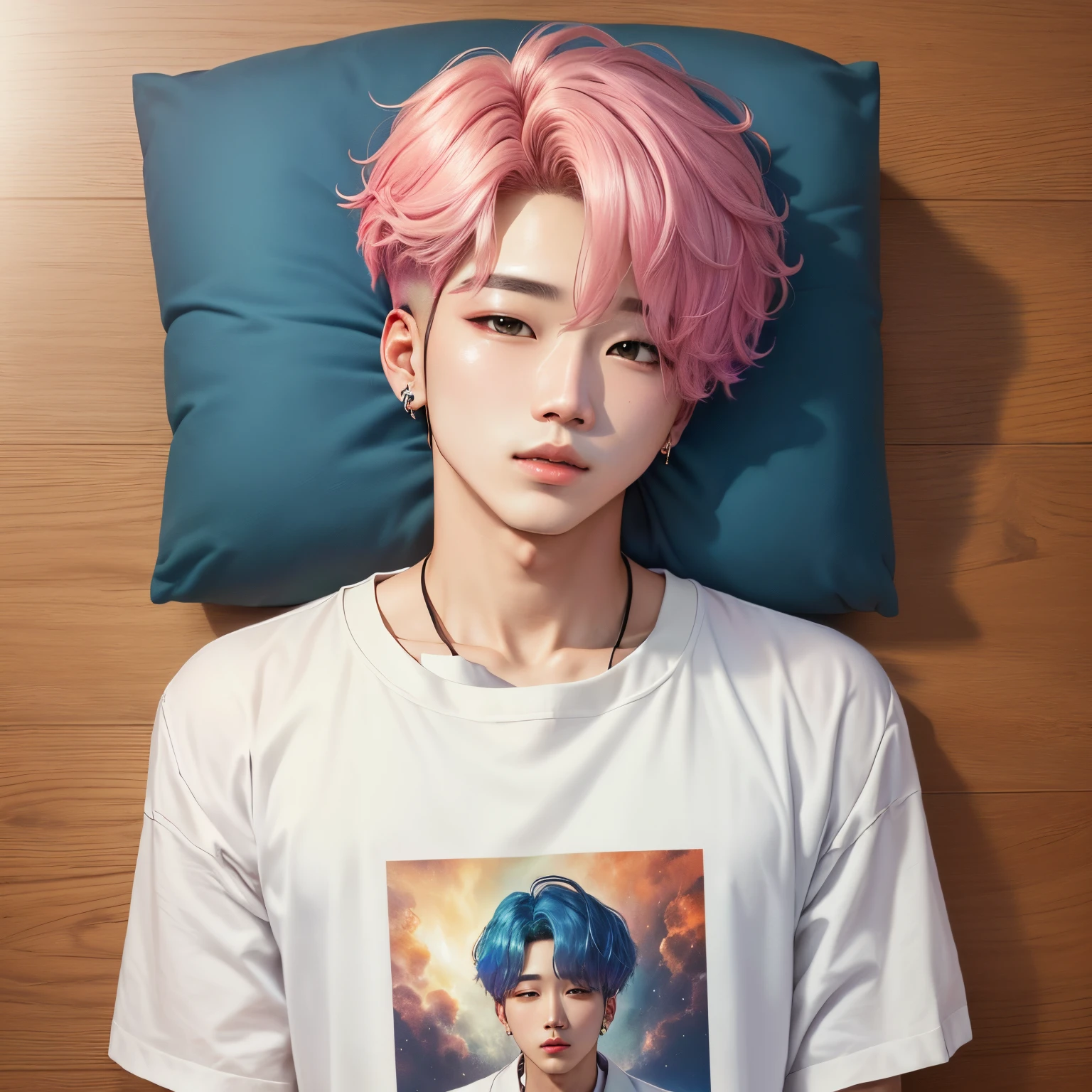 Crie uma imagem do jimin do bts com o cabelo curto