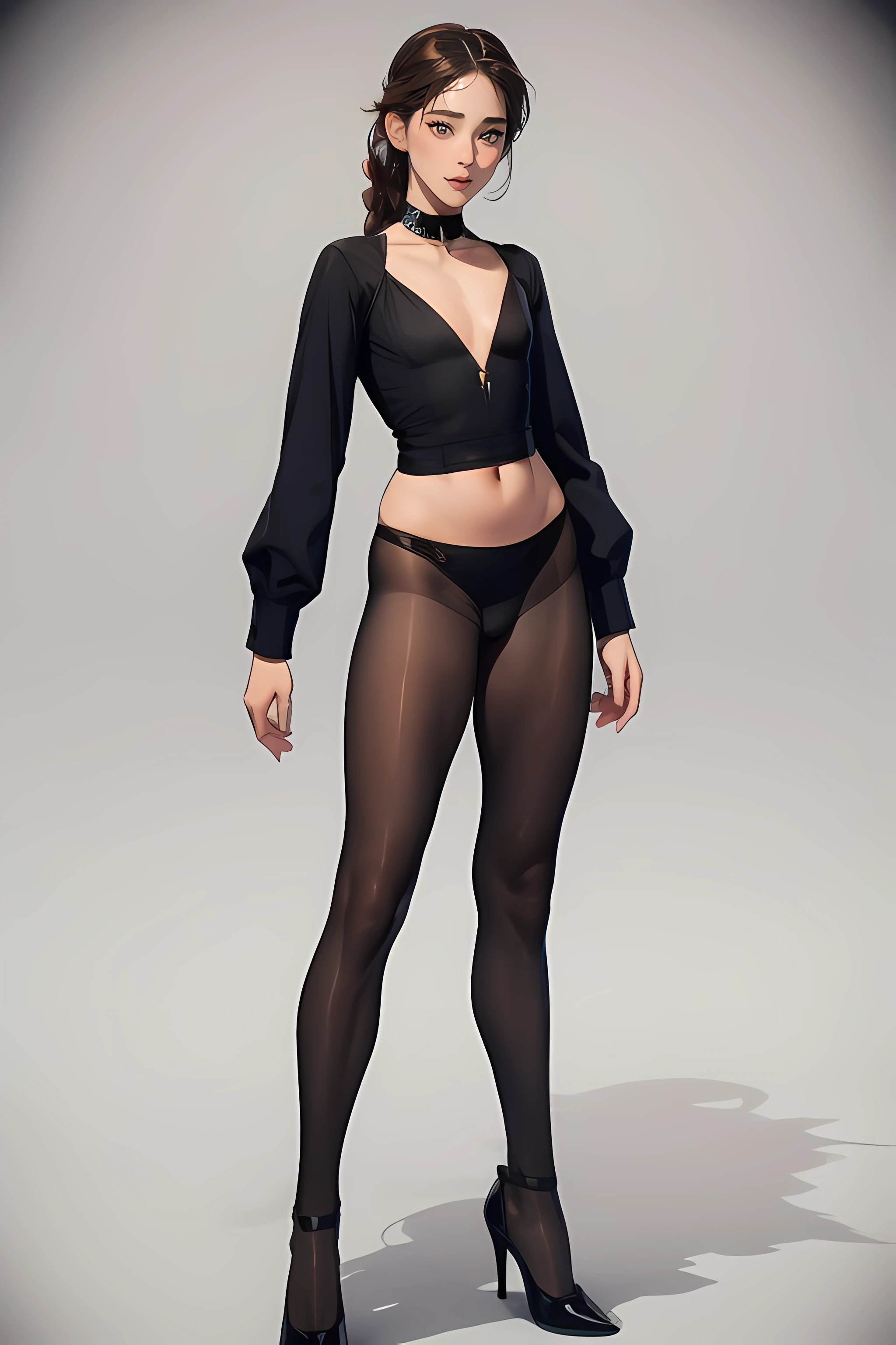 femboy, ((Masterpiece)), (Cute: 2.0), The face is extremely detailed, Enchanted expression, Strong gaze, Black Double French Braid, (Thin structure),Slightly round face, Tanned brown face, Healthy face, Big eyes, Thin thighs, (Small chest), confident pose, harsh, Almond-shaped eyes, rich palette,choker necklace,3D,open-toe high heels, goddess,high heels, goddess, Lean-yet-toned body/androgynous body aesthetic, spasm,tgirl,large erect peni,dickie,penisS,trap,(, , large , testicles, large testicles, erection), CFemboy,Otoko no ko,OTOPIP,dickie in panties, bulge,black pantyhose,black stockings