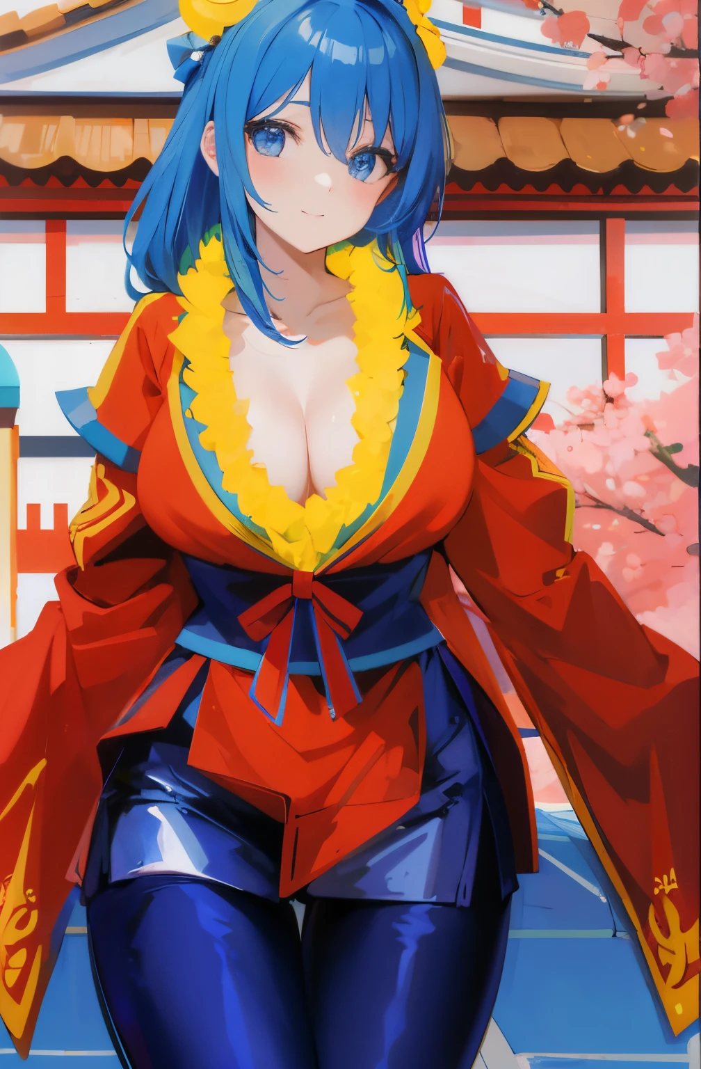 Chica anime sonriente