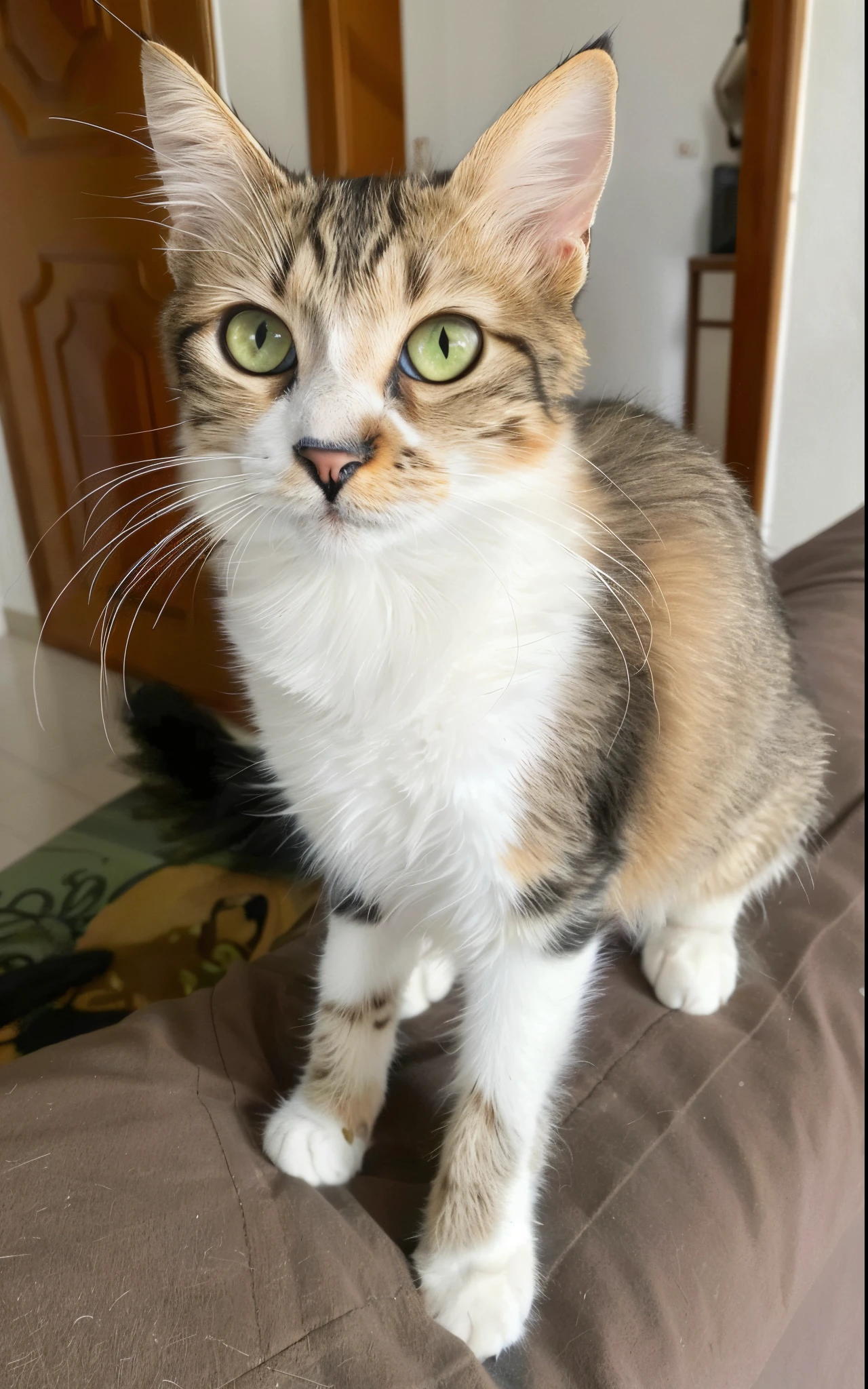 felino, ultra realista, muito detalhada, pelos macios, muito realista, imagem ultra HD, qualidade, olhos azuis, gato, felino, muito realista, pelo macio, detalhes insanos