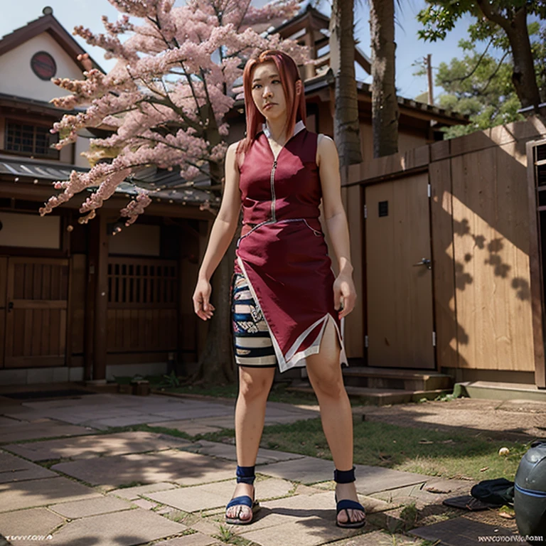 Sakura from naruto realistic,full body