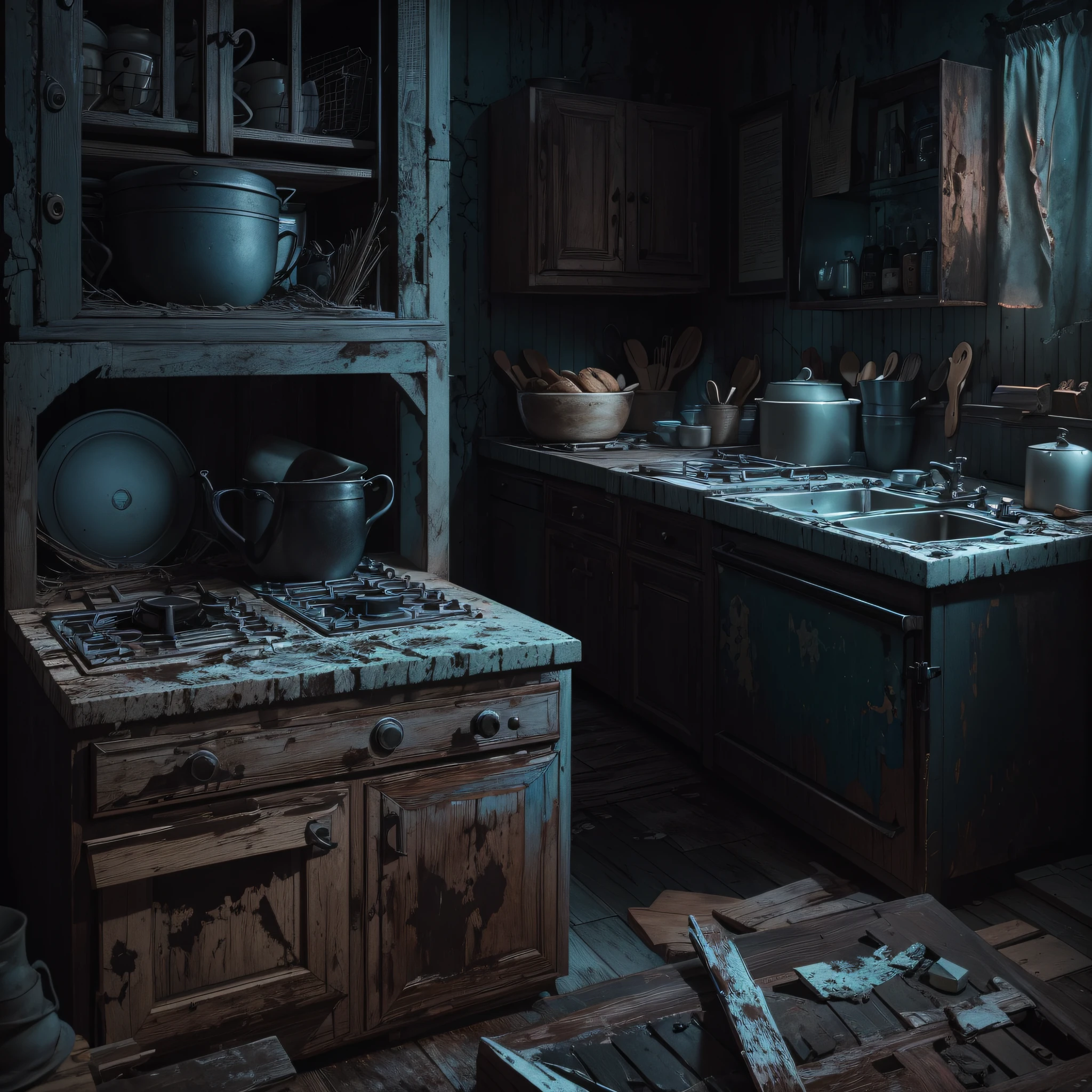 There is a kitchen with a stove - SeaArt AI