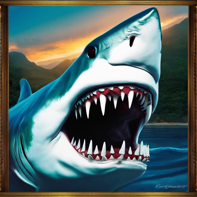 megalodon,Original creation,megalodon,face,photo