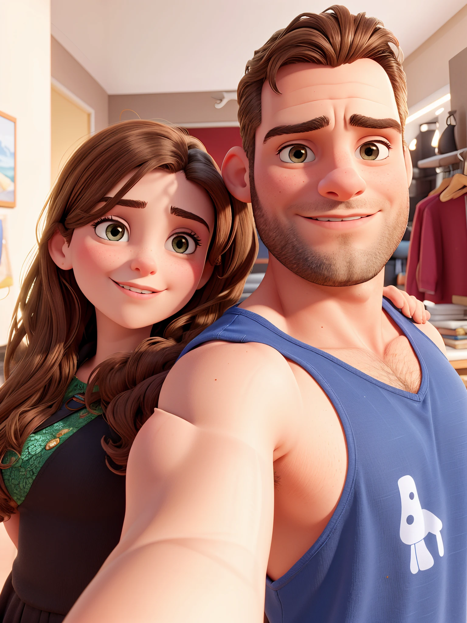 there is a man and a woman taking a selfie together, Directed by: Nandor Soldier, Lovely couple, imagem de perfil, masculino e feminino, posing together in bra, Simon Hollosy, Malika Favre, par, Edon Guraziu, homem e mulher, by Amelia Peláez, inspired by Antônio Parreiras