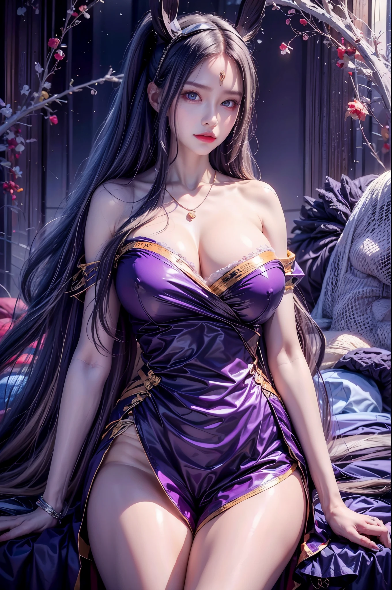 realistic, 1girls, best quality, 12k, HD, long hair, big round breasts, cleavage, ponytail, necklace, jewelry, shorts, short jacket, slim hips, hair tie, yellow eyes, black hair, super detailed, Detail eyes, hair details, person details, mouth details, face details, breast details, clothes details, hair details, pants details, hand details, whole body