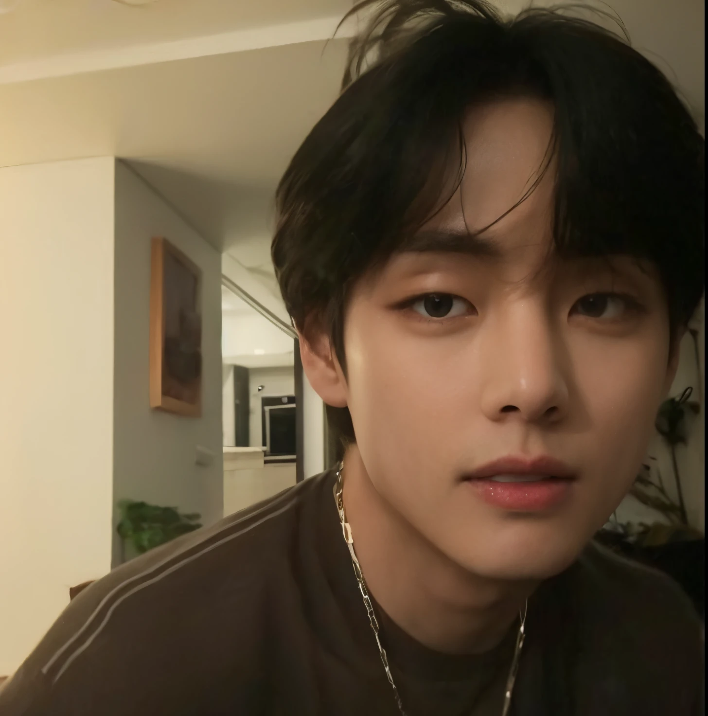 Taehyung From BTS face, fotorrealista, ultrahd,8k.
