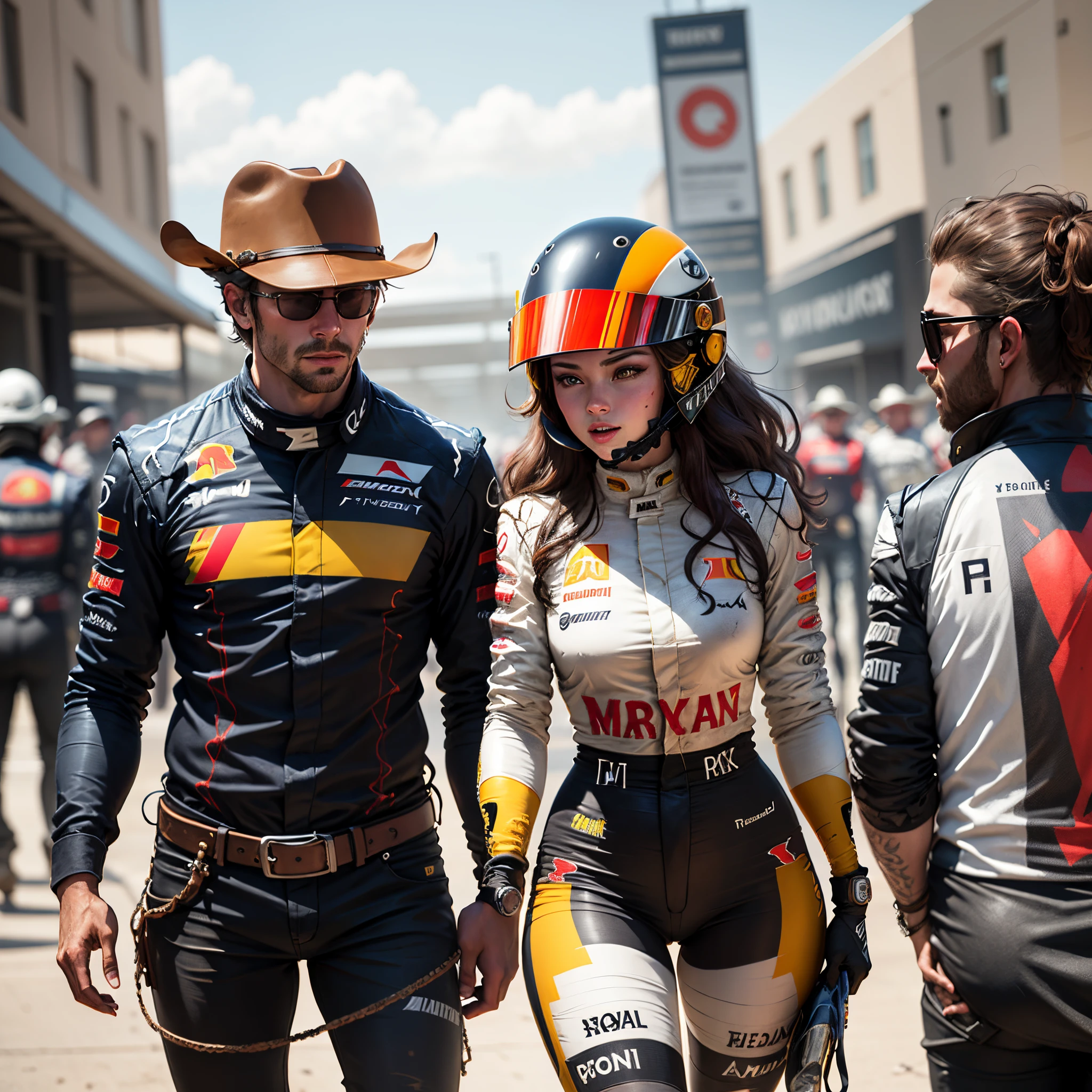formula 1 helmet cowboy western themed