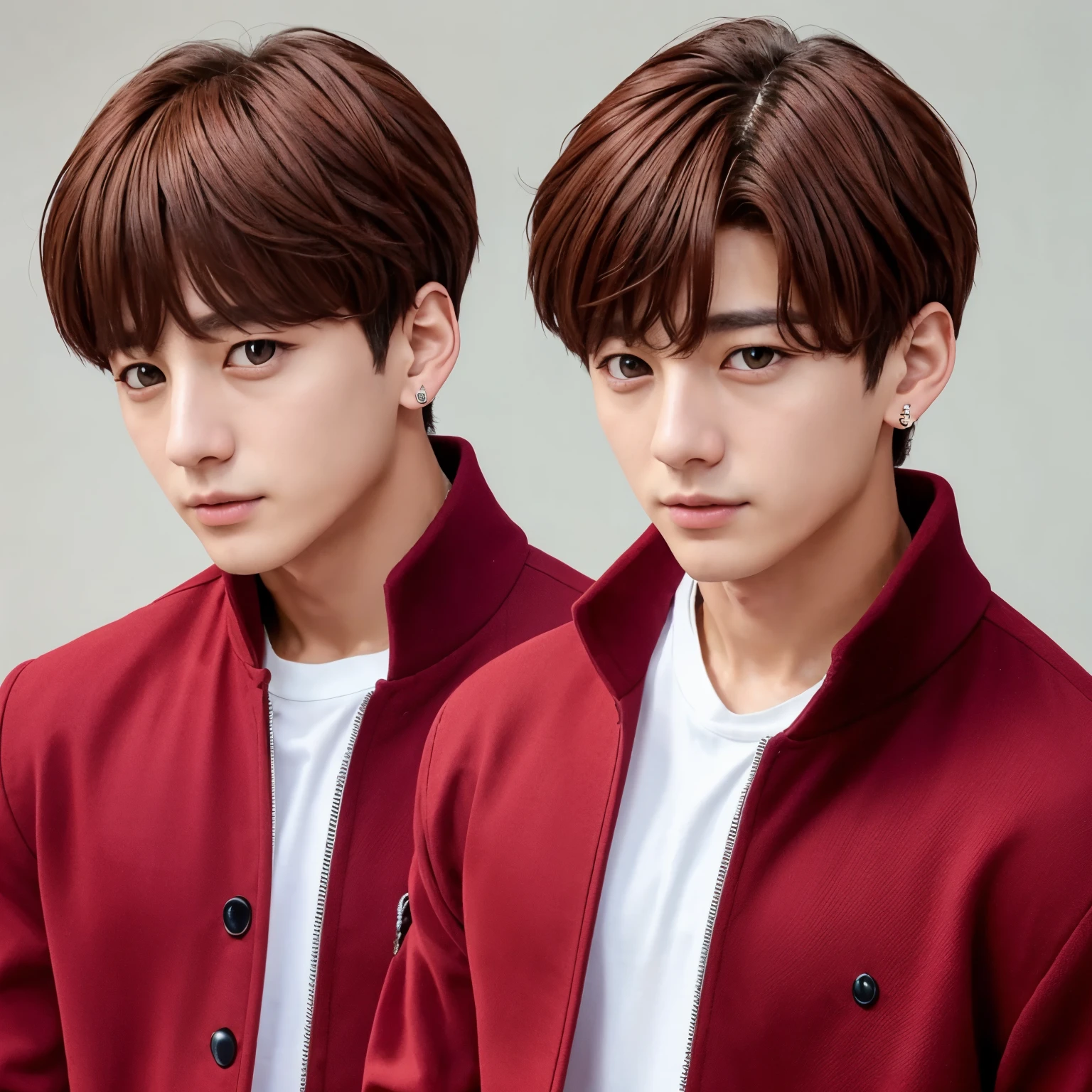 Jungkook con pelo ondulado