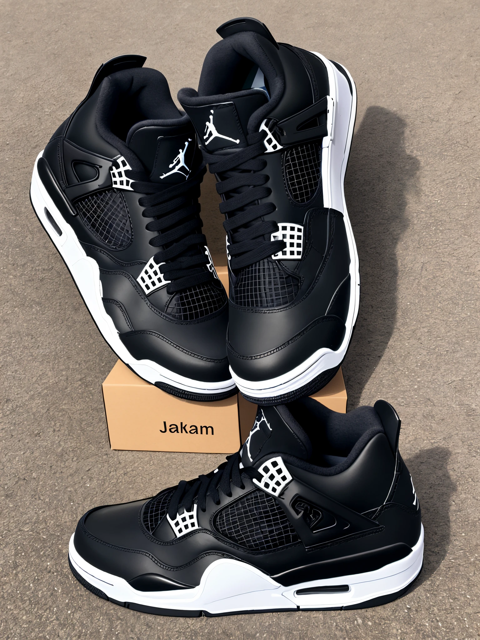 Jordan 4 mit Namen DarknessReps