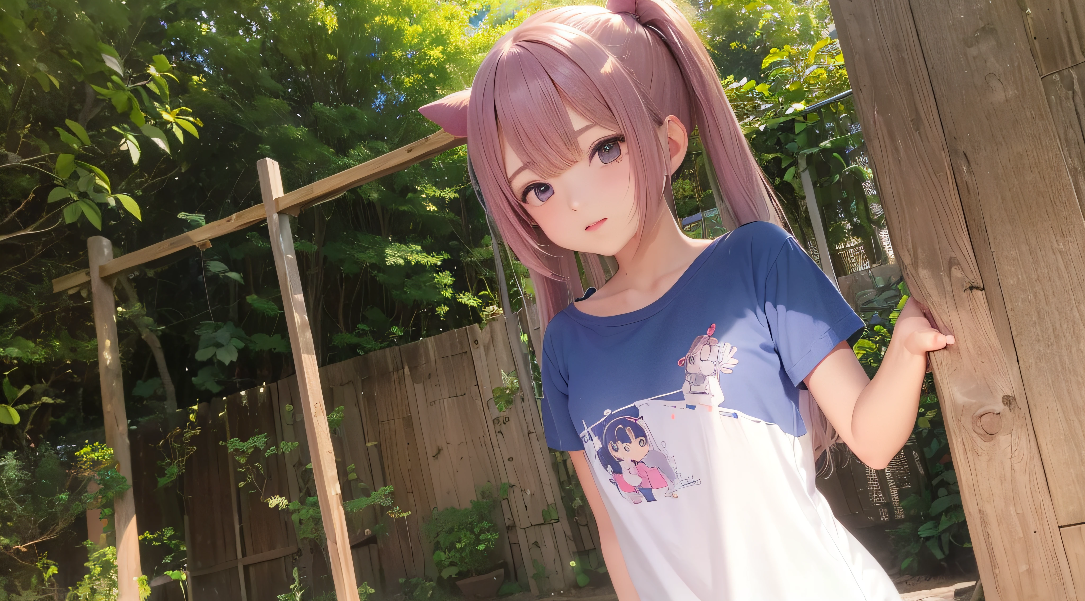 (obra prima) (perfection) (ultrarrealista) (sem defeitos) menina de anime, linda, cabelos ruivos, usando saia curta, blusa mostrando a barriguinha, pose mostrando o corpo inteiro