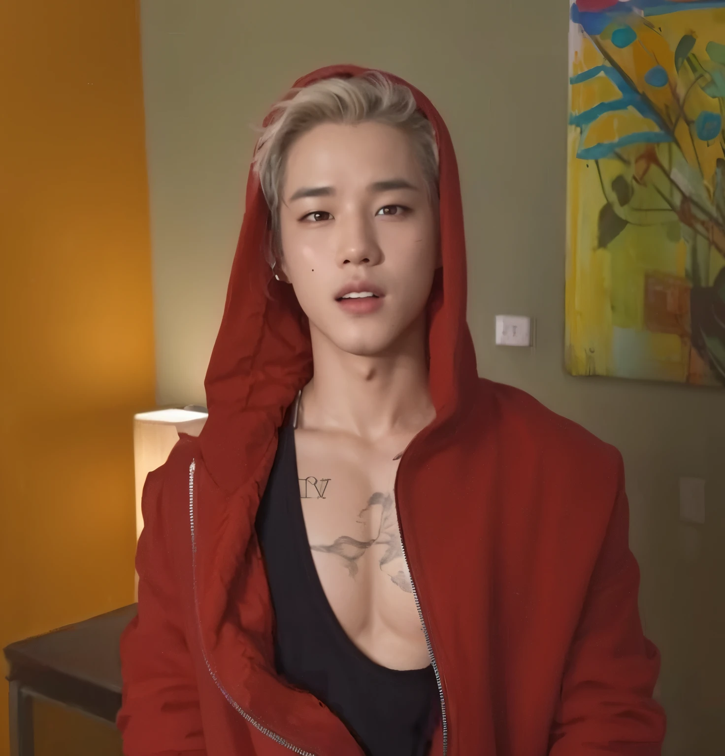 Jimin from bts face, fotorrealista, ultrahd
