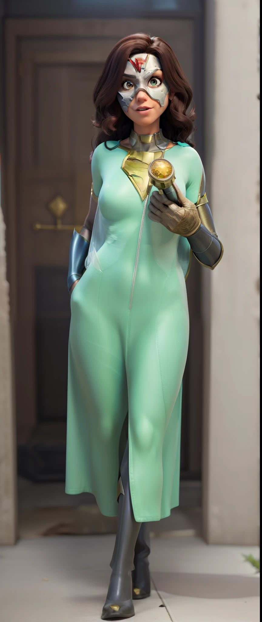 masterpiece, best quality ,Female Superhero, Superheroine, City, Saving, Rescue, Hero, Power, Strength, Courage, Justice, Crime-fighting, Vigilante, Action, Adventure, Superpowers, Caped Crusader, Superhuman, Protector, Saviour, Metropolis, Urban, Skyline, Buildings, Victory, Emblem, Costume, Mask, Secret Identity, Courageous, Dynamic, Fearless, Iconic, Mighty, Battle, Epic, Superhero Team, Nemesis, Super Villain, Heroic Deeds, Defending, Justice League.