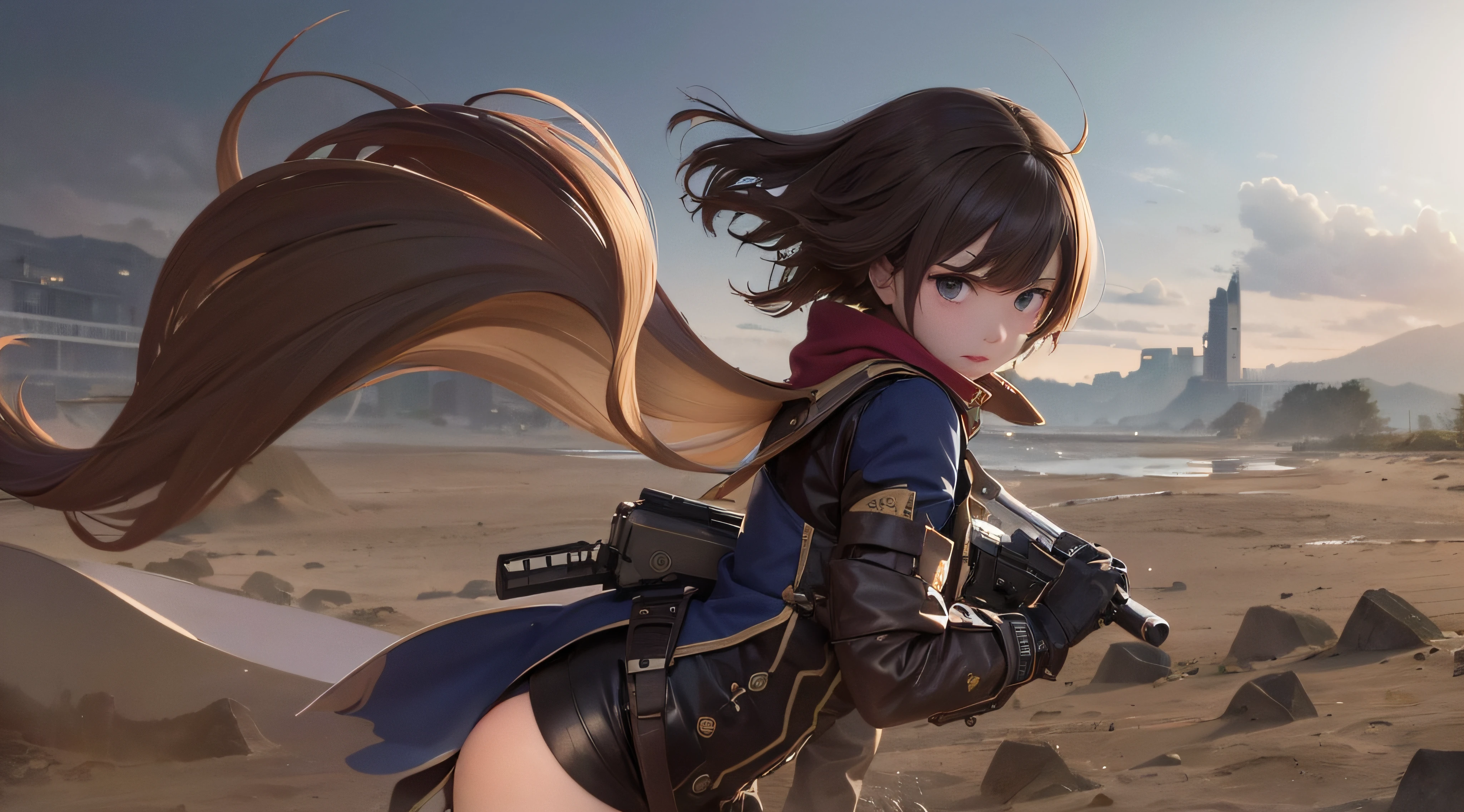 (obra prima) (perfection) (ultrarrealista) (sem defeitos) de anime, Serious, com raiva, sangue, luta, guerra, ambiente inospto, outro planeta, steampunk, armas