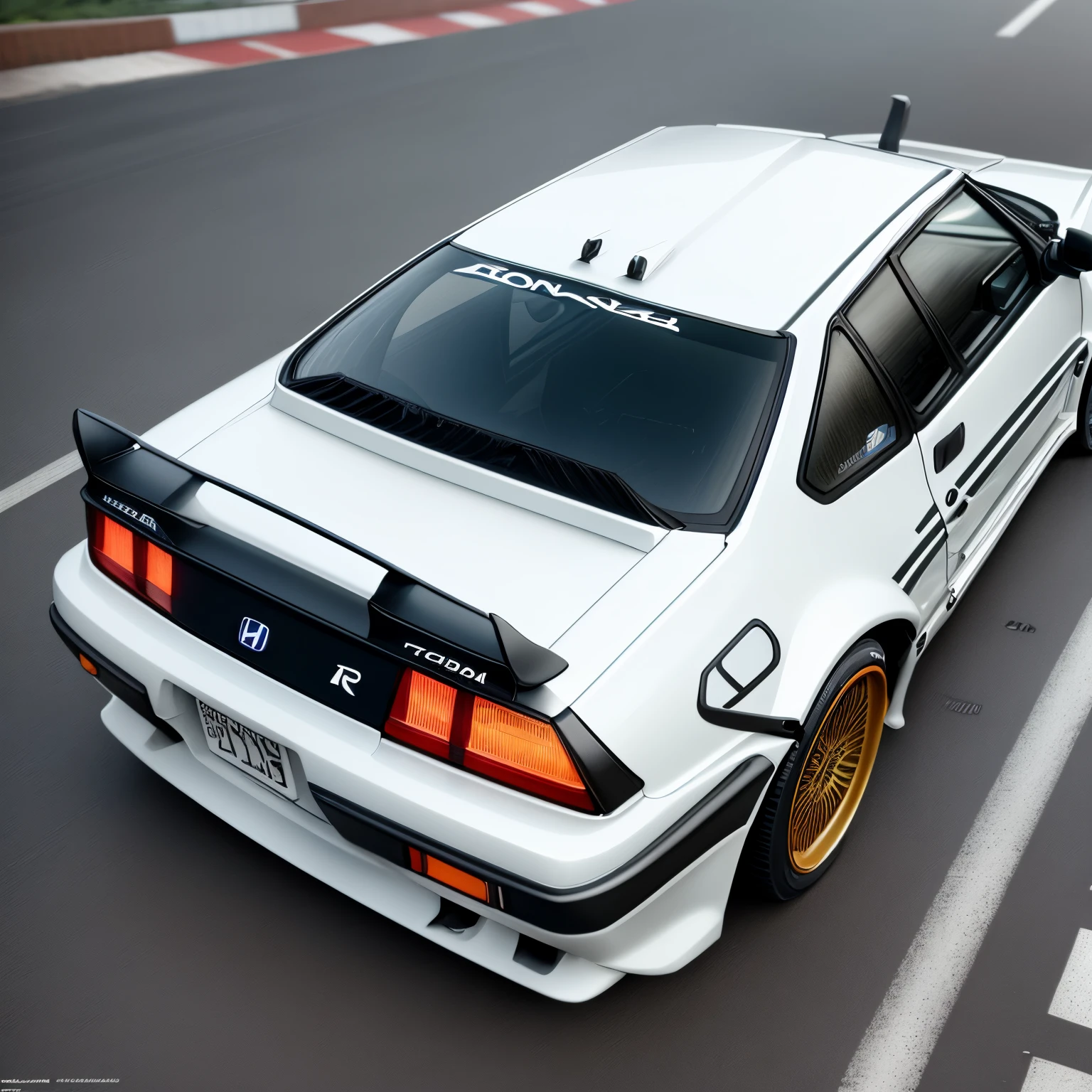 Honda Civic Typ R 2000, back to the future, Kiel, regen