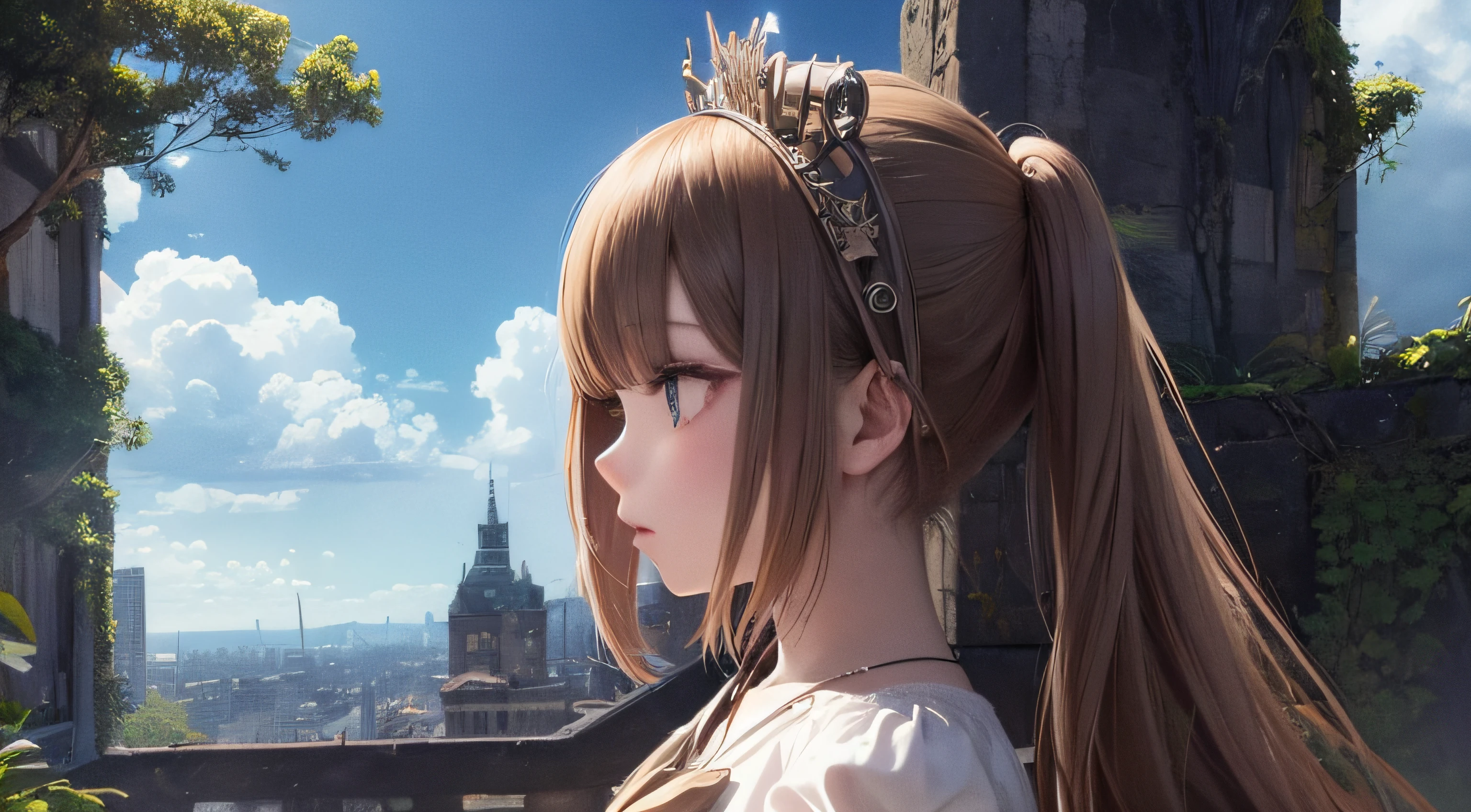 (obra prima) (perfection) (ultrarrealista |) (sem defeitos) Menina de anime, asas de anjo, Steampunk