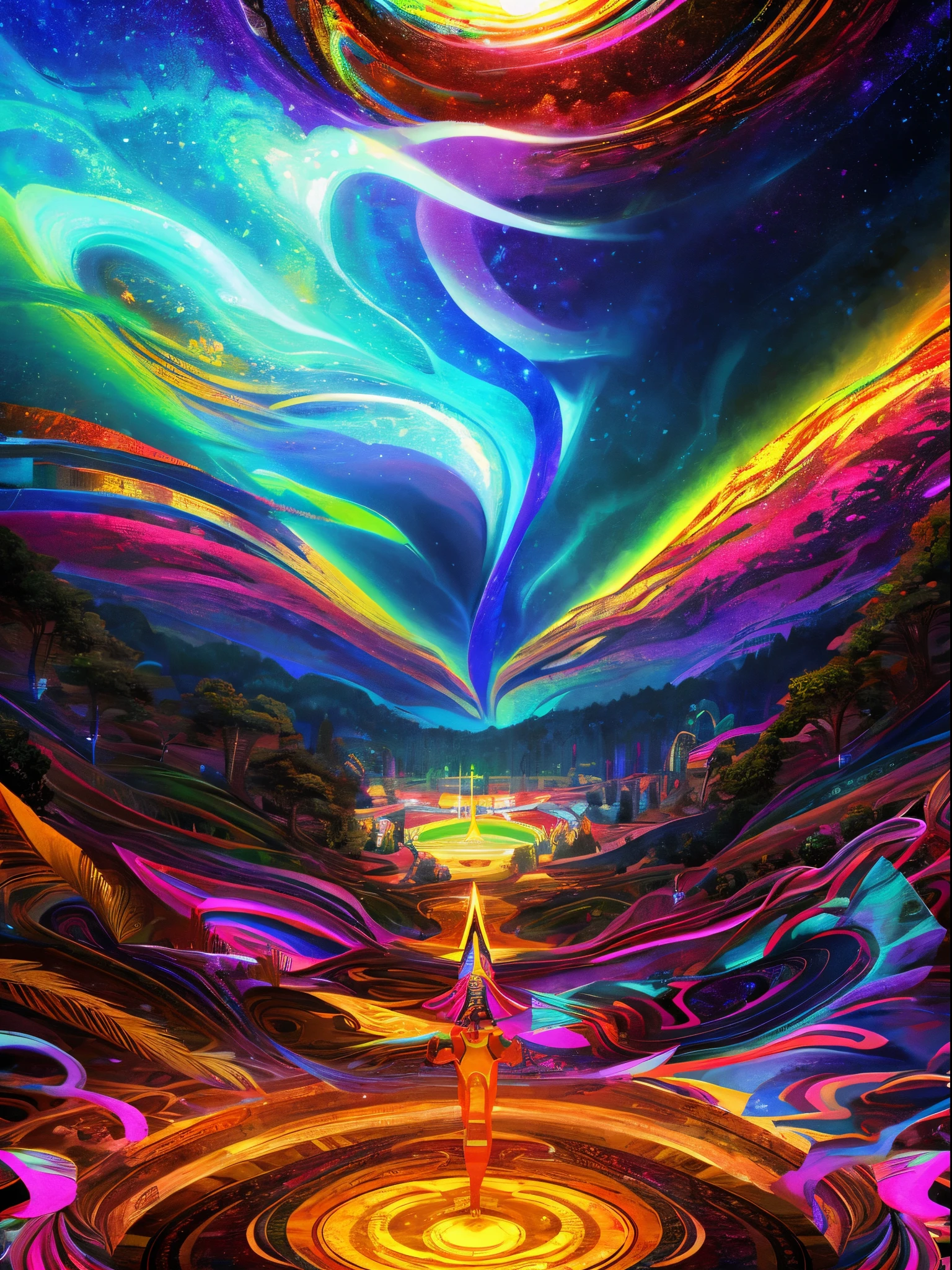 Mindblowing Art "furry in a psychedelic and surreal world, ultra-detailed, with vibrant colors and lighting effects, creating a masterpiece with 8k and 4k resolution. furry is depicted with intricate details, merging with the surroundings seamlessly. The artwork showcases furry under the influence of LSD, where space and time lose their boundaries. The scene exudes a sense of otherworldly beauty and mystique, combining the ancient Egyptian deity with a contemporary psychedelic aesthetic, creating a visually stunning and mind-altering experience."