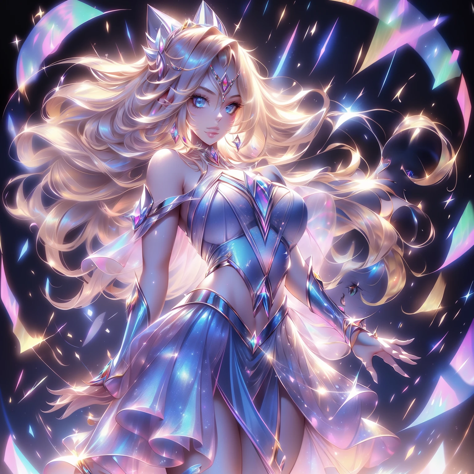 Barbie, ((cuerpo completo)), ojos azules, cara sonriente, Hair loss swaying in the wind, Pose de cantante de hip hop, Vestido al estilo hip-hop, Use un vestido largo dorado que refleje la luz,Swarovski,Empanadas,Con un lazo rosa en el brazo, moda, Calidad extremadamente alta, Detalles altos, 8k, Limpiar el terreno trasero, en estudio, ((Toma de cuerpo completo)),Alinea tus dedos cuidadosamente,Modelado manual preciso,agita su mano,