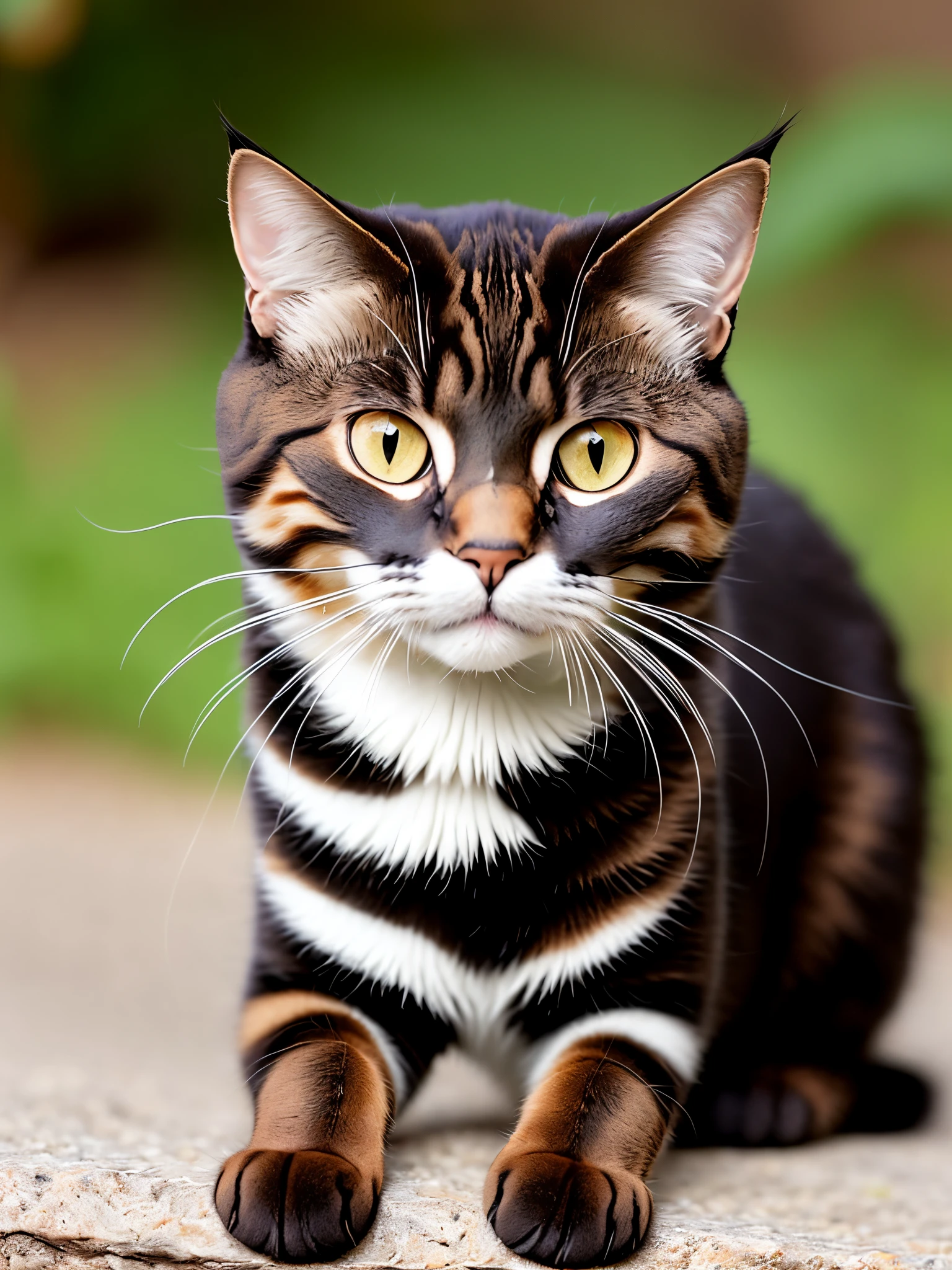 Gato vermelho realista