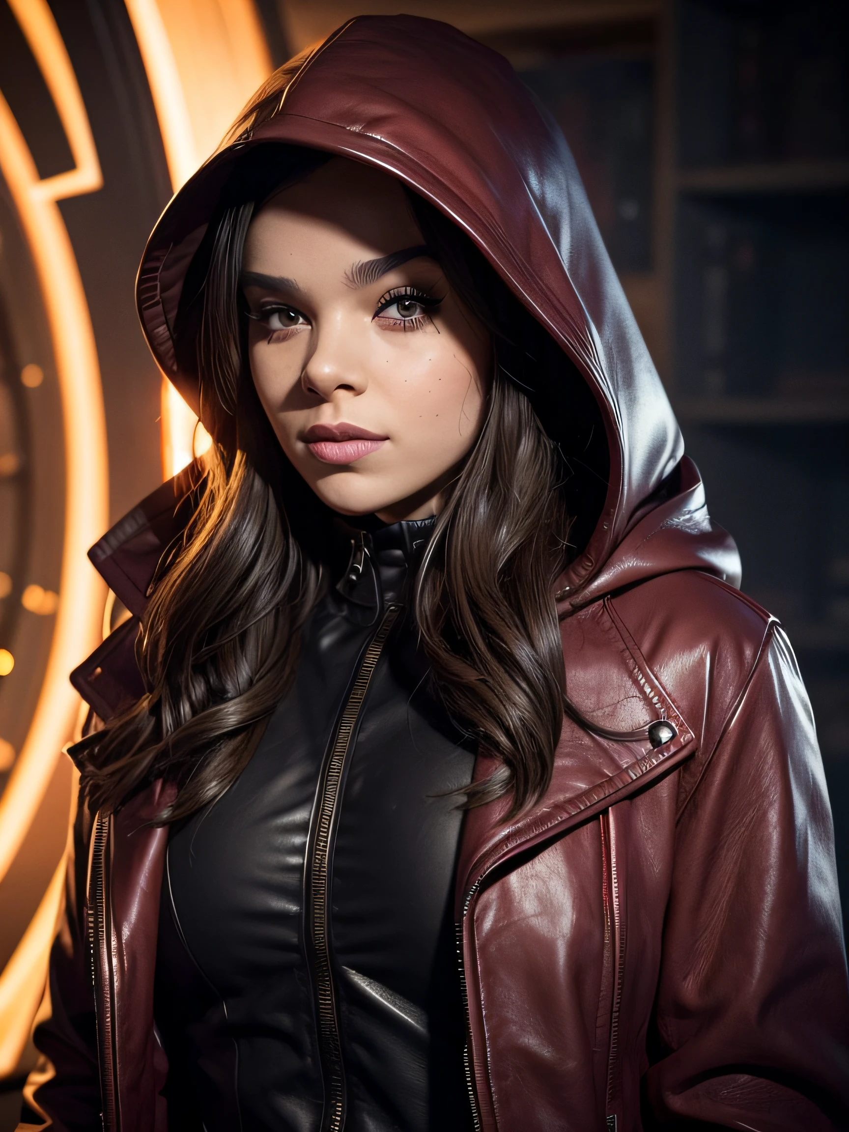 A beautiful girl with a mysterious light that illuminates the dark night. She wears a red leather suit and a long red hooded coat, and is the strongest magician who harbors and unleashes the power of black, brown eyes