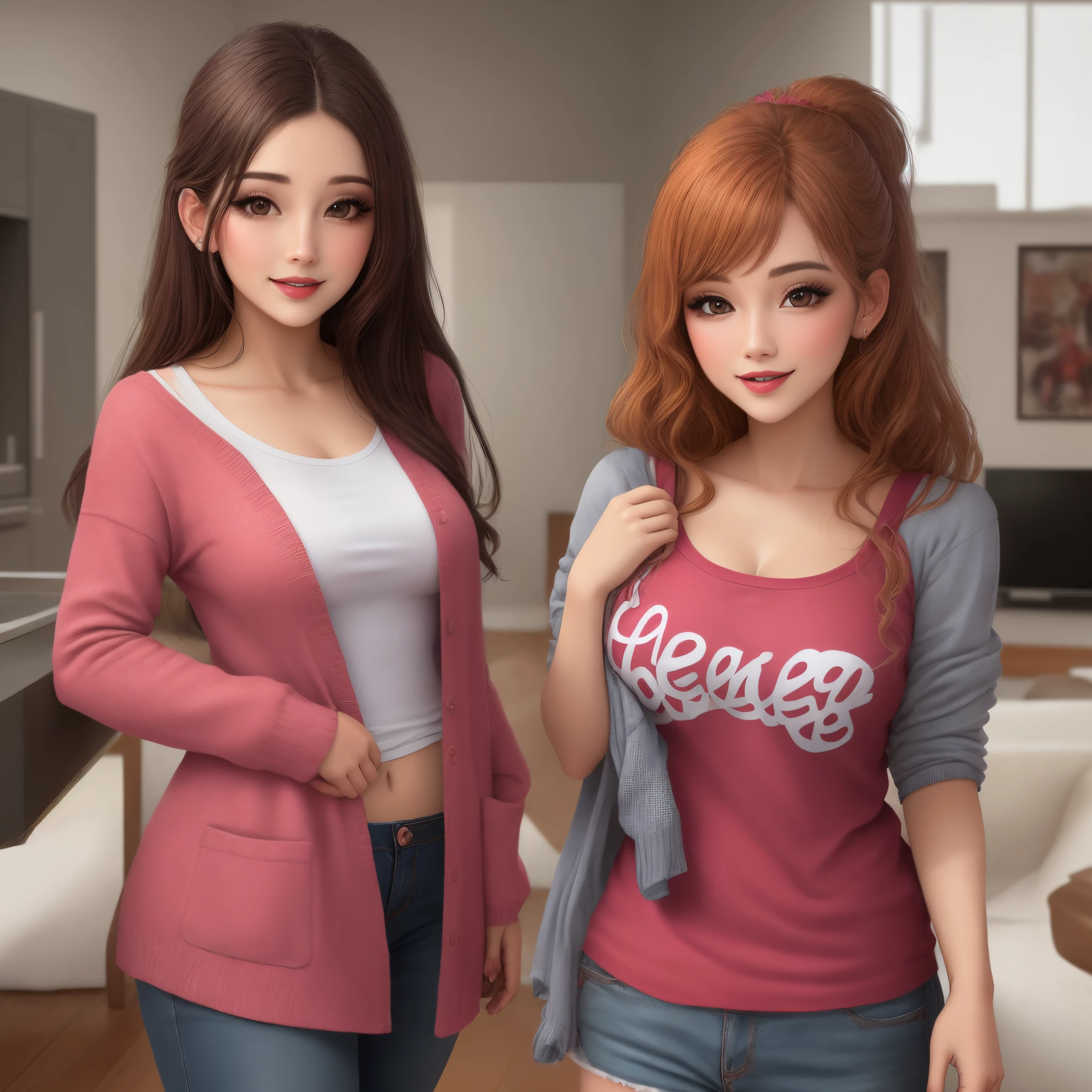 Crea una mujer hermosa en ropa interior roja