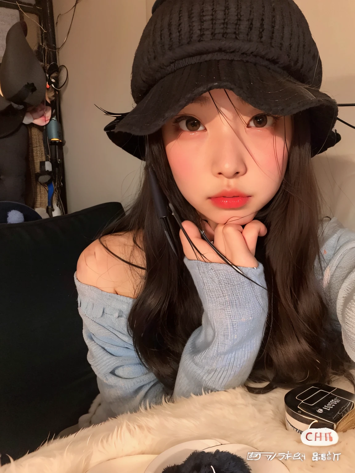 yoo ji min face, doll lips, full lips, large eyes