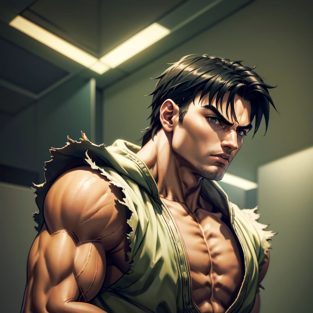 aged 40，Vegeta，Shirtless man in underwear（The contour is raised），Bathroom bath，Red panties，