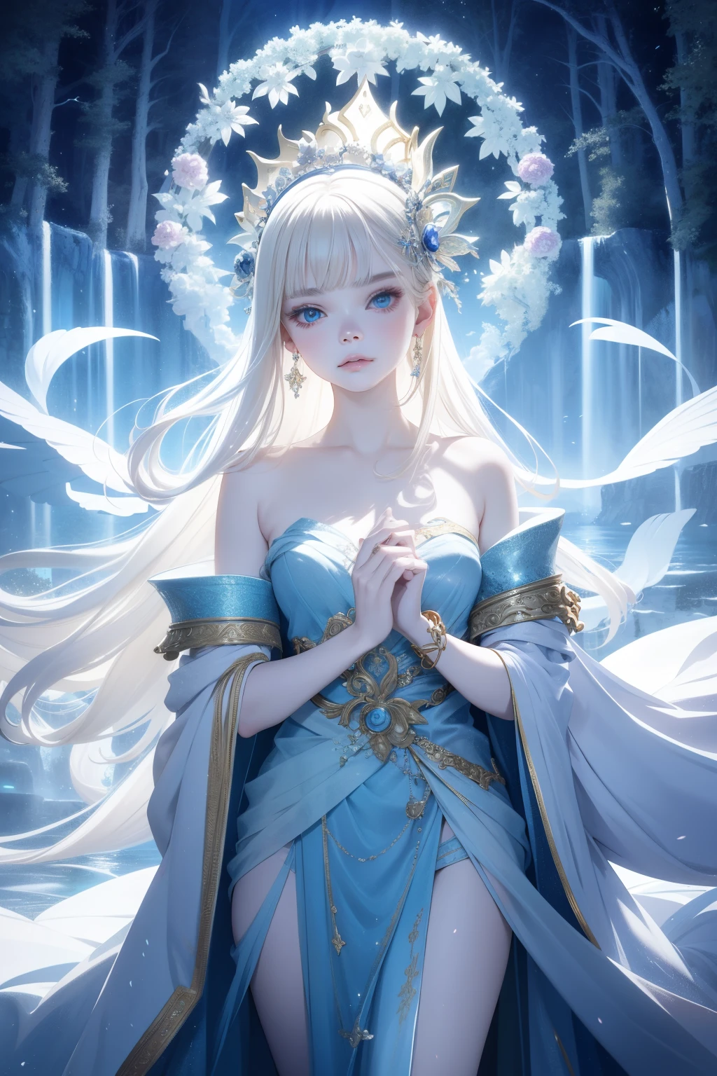 "Imagine an AI-generated artwork that imagines Elle Fanning as a mythical figure from ancient mythology. Imagine her immersed in otherworldly sights, Surrounded by elements inspired by myths and legends. Imagine Elle Fanning with graceful qualities, probably decorated with symbols and artifacts representing the mythical world. Set the scene against a backdrop that blends both fantasy and reality, Capturing the fascinating essence of mythology. Uses a soft and seductive color palette、conveys the dreamlike nature of this mythological depiction。. The final image is、tome'It's sure to be a seductive blend of Elle Fanning.'The elegance and timeless appeal of mythological stories。, Create visual stories that transcend the boundaries of reality."