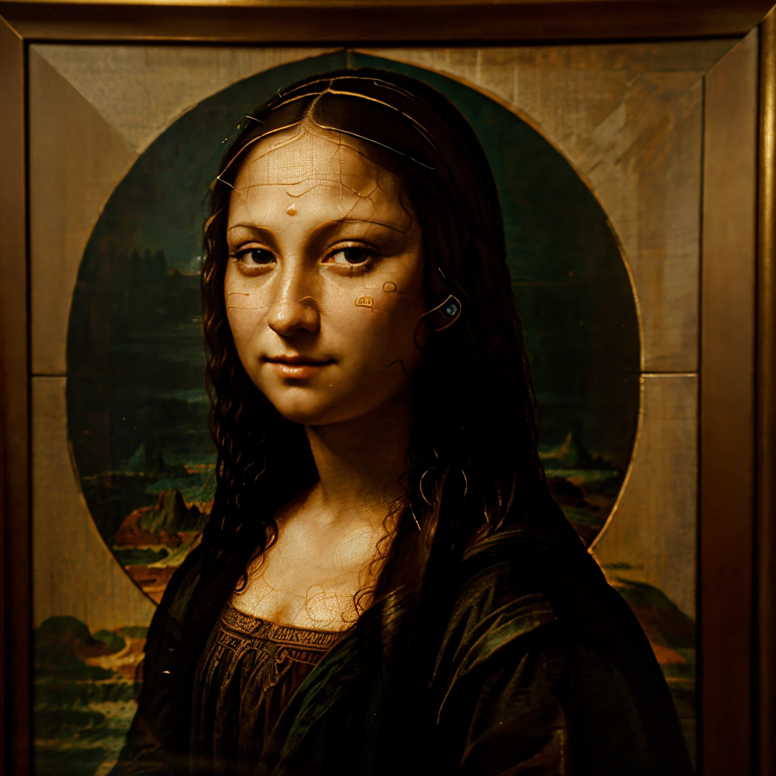 a sexy "mona lisa" naked hot