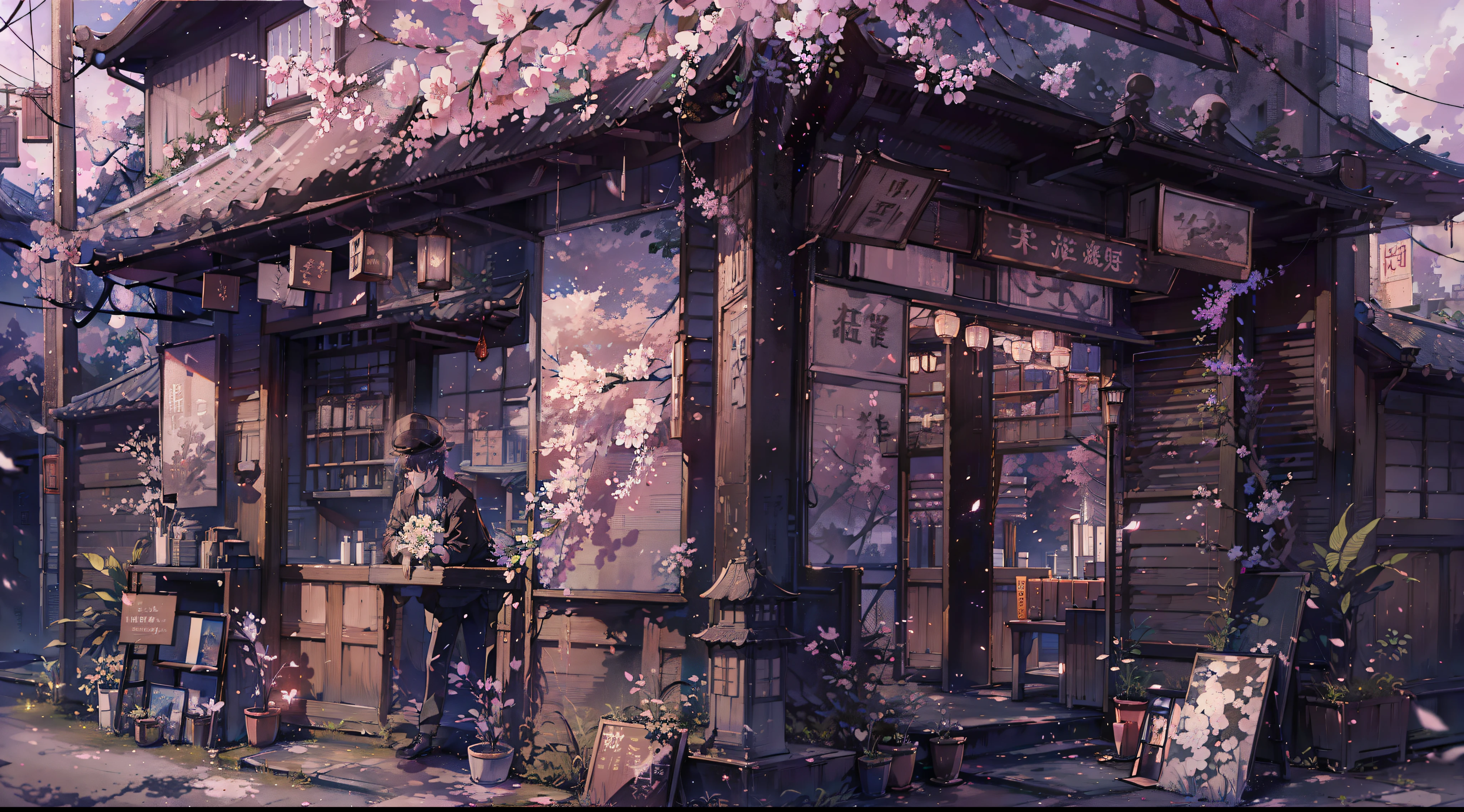 masterpiece、top-quality、The ultra-detailliert、Cocktail World, No humans, landscapes, 夏天, Skysky, clouds, blured background,