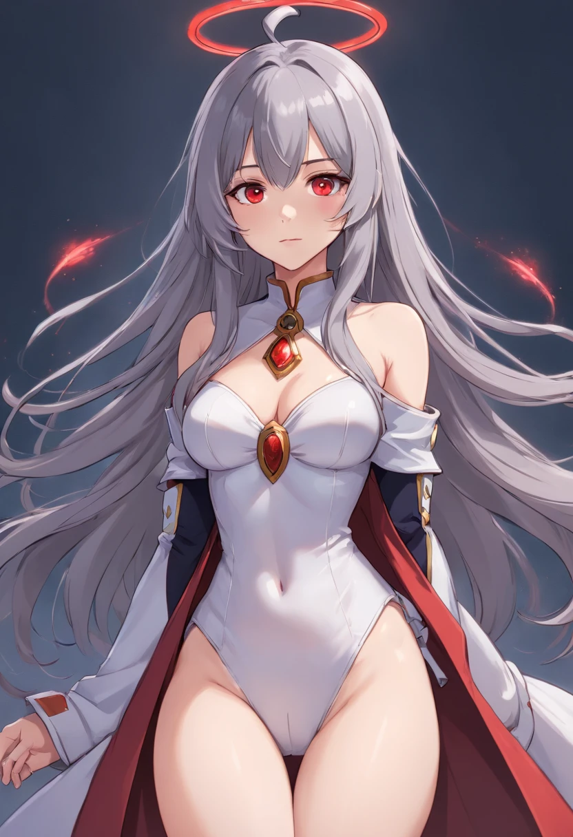 nsfw,vaginal,sex,best qualtiy，超A high resolution，1girll，female cleric，Clergy attire，adolable，（Kpop Idol），（aegyo sal：1），（Long grey hair：1），（（Red Eyes）），It looks like in front of the audience，full body Esbian，facing the front there，highly detailed exquisite fanart, great character design，anatomy correct，very detailed character，stiletto heels，Bare legs