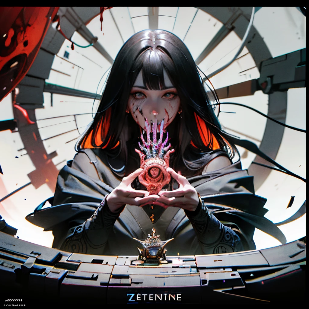 (body horror:1.4), (biomachine:1.3), (bloody:1.2), living being, (colorful:1.2), Hans Giger, many hands, (zentangle:1.2), oil on matte canvas, sharp details intricate, highly detailed, digital painting, rich color, smooth, sharp focus, illustration, Unreal Engine 5, 8K, art by artgerm and greg rutkowski and alphonse mucha (masterpiece,detailed,highres:1.2),