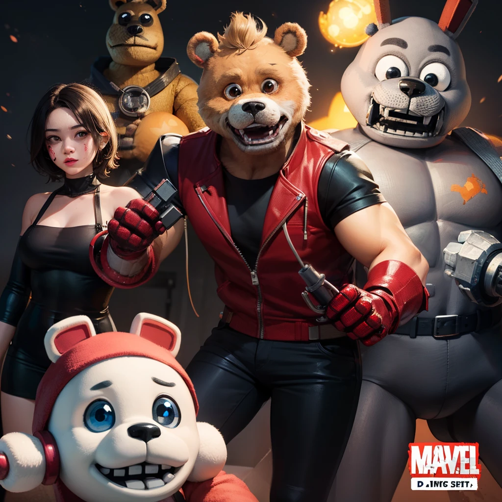 Five Nights at Freddy's characters as Marvel characters