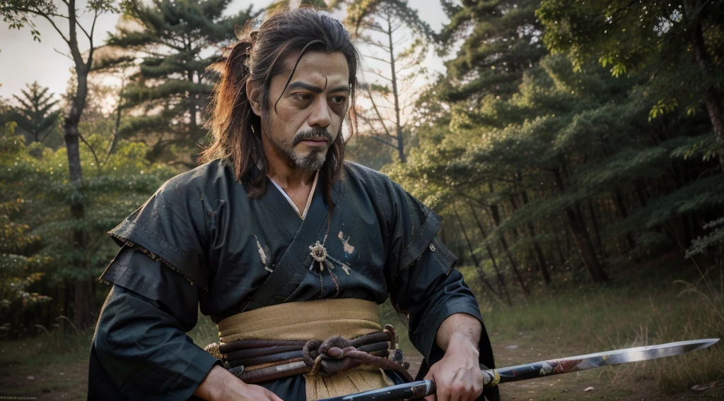 pico da montanha, no ponto mais alto: miyamoto musashi, vestido com uniforme samurai leve, meditando, com uma espada ao seu lado, fundo de floresta, living sky
(best quality,4k,8k,highres,masterpiece:1.2),ultra-detailed,(realistic,photorealistic,photo-realistic:1.37),HDR,UHD,studio lighting,extreme detail description,vivid colors,(oil painting,watercolor,sketch:1.1),portraits
Please note,I will generate a detailed prompt for the topic you gave:
"Pico da montanha, no ponto mais alto, Miyamoto Musashi dressed in lightweight samurai attire, meditating with a sword by his side, against a backdrop of a dense forest and a living sky. The image is of the highest quality, with 4k, 8k resolution, and a masterpiece level of detail enhancement. It has a realistic and photorealistic quality, with HDR and UHD effects, as well as professional studio lighting that brings out the extreme details of the scene. The colors are vivid, and the art style resembles oil painting, watercolor, or sketch. The focus is on capturing the essence of Miyamoto Musashi, the renowned samurai, in a portrait format."
Please confirm whether the above prompt meets your needs and expectations,If you still need to adjust,Please tell me the specific modification requirements。