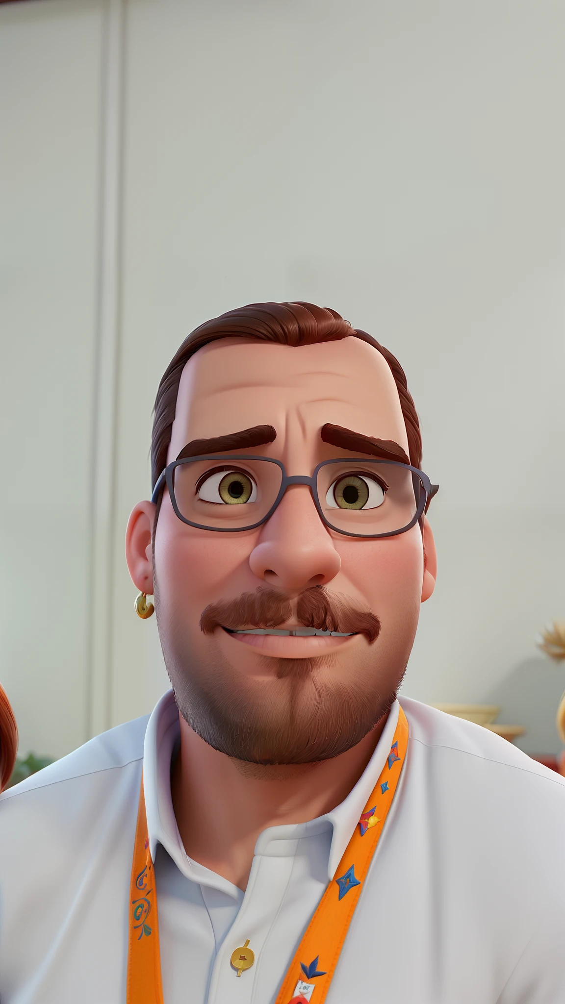 Casal (homem moreno e mulher branca) no estilo Disney Pixar, alta qualidade, melhor qualidade.