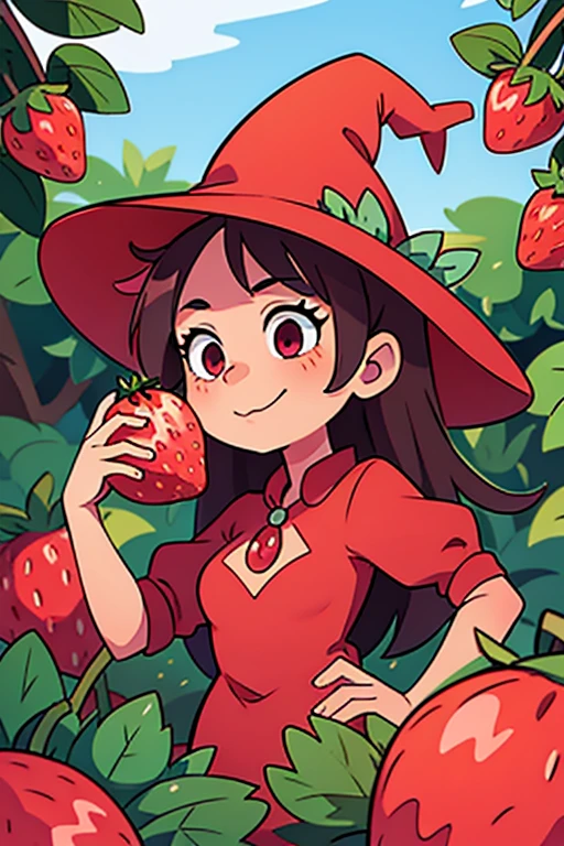 strawberry witch girl