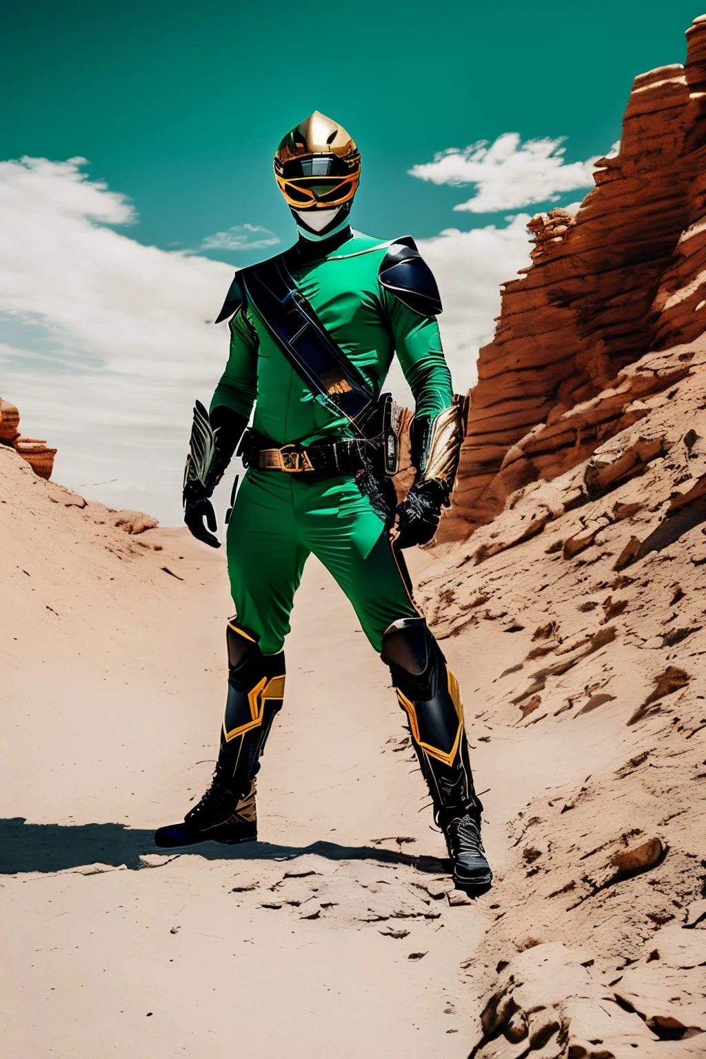 Black green beige ranger