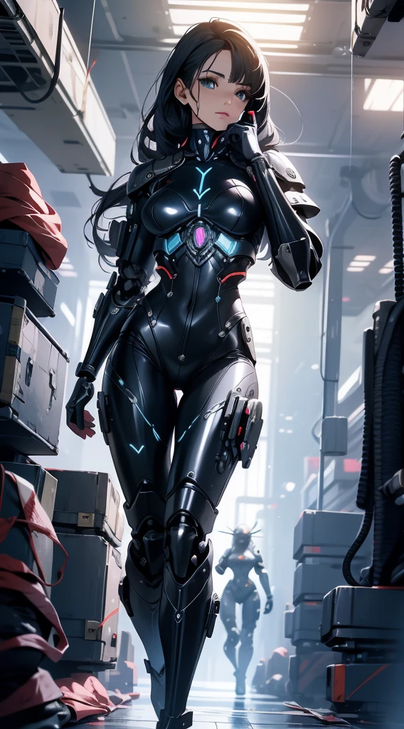 Arafed Mulher em um traje futurista posando para uma foto, em armadura futurista branca, em mecha cyber armor, Unrealistic engine rendering + Uma deusa, Armadura ciborgue de porcelana, Armadura branca brilhante, gynoid cyborg body, Cyborg female beautiful and attractive, diverse cybersuits, beautiful female cyborg, Meninague branca bonita, Com armadura futurista, Perfect female cyborg