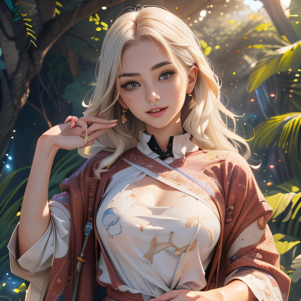 (8K、Raw photography、top-quality、​masterpiece:1.2)、(realisitic、Photorealsitic:1.37)、top-quality、超A high resolution、Best Quality, Head:1.3, finely detailed skin, Sharp Focus, Soft lighting, Dynamic Angle, [:(Detailed face:1.2):0.2], large full breasts,Riding a horse, Outside,White swimsuit,maikurobikini,In the grass
