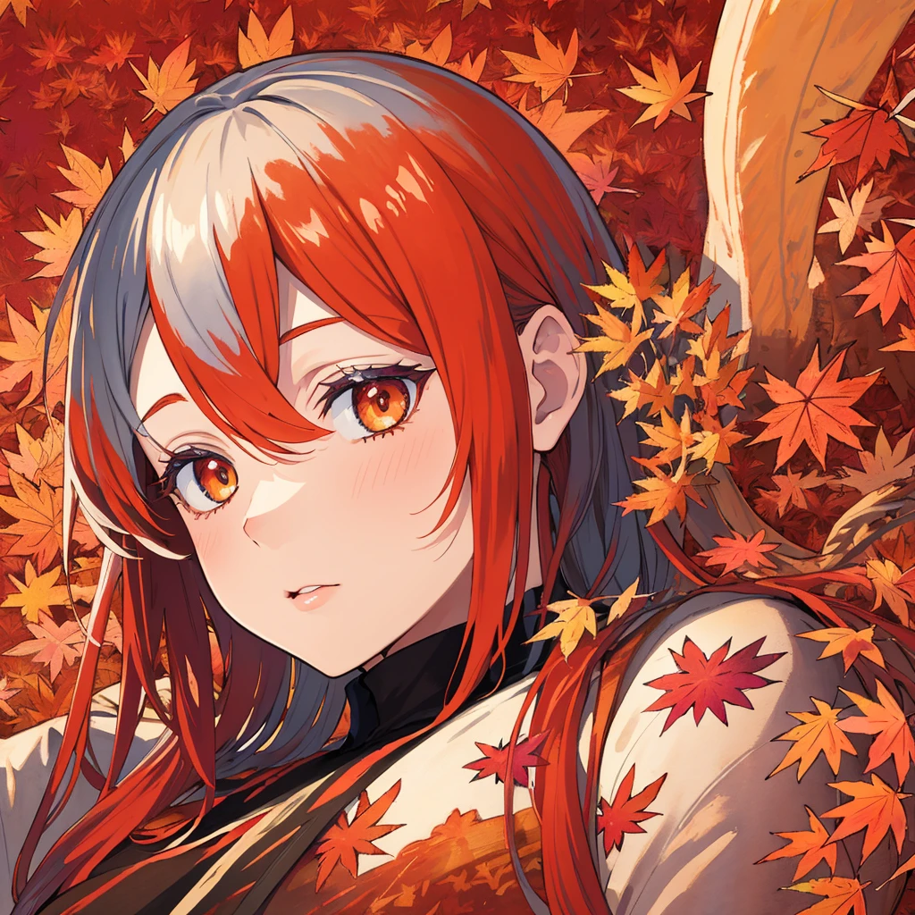 (best quality),(masterpiece:1.2), (colorful:0.9), (ink splashing),(color splashing),((watercolor)), clear sharp focus,
(portrait goddess of autumn:1.5), cute expression,elegant red colored haircut, beautyfull detailed face and eyes, elegant goddess clothing, autumn forest background,
colorwater
