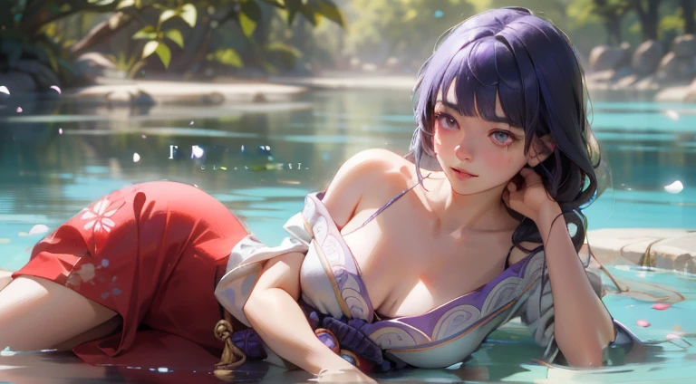 Diona \(genshin impact\), Iwhole body, (NSTDA.:1.2), (10, beste-Qualit, master-piece: 1.4), ultra-high resolution, (lifelike, photorealistic portrait: 1.48), 20 age, Cute Girl, (Look neatly through the bikini:1.11), Famous Japanese actors, Beautiful breasts, Blue Eyes, Head tilt, cowboy shot, from the side, looking at the audience, expressionless, Beautiful lake, Zeiss 150mm F/ 2.8 Hasselblad, Whole body, foot, Ultra-Wide Angle