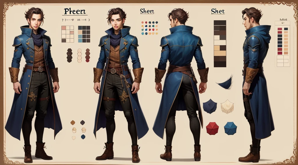 A character sheet