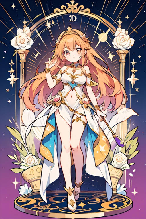 anime style; 3d; glitter; horoscope sign Libra goddess;