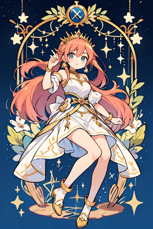 anime style; 3d; glitter; horoscope sign Libra queen;