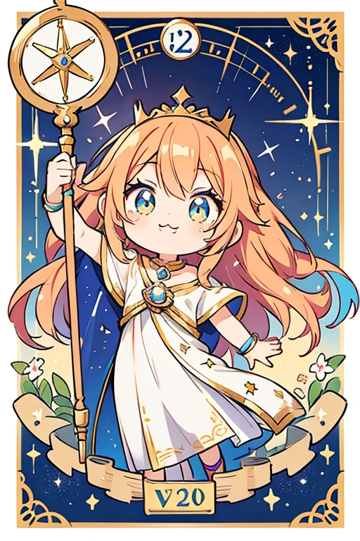 anime style; 3d; glitter; horoscope sign Libra queen;