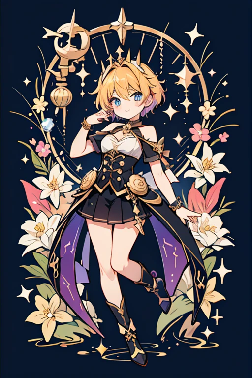 anime style; 3d; glitter; horoscope sign Scorpius diva