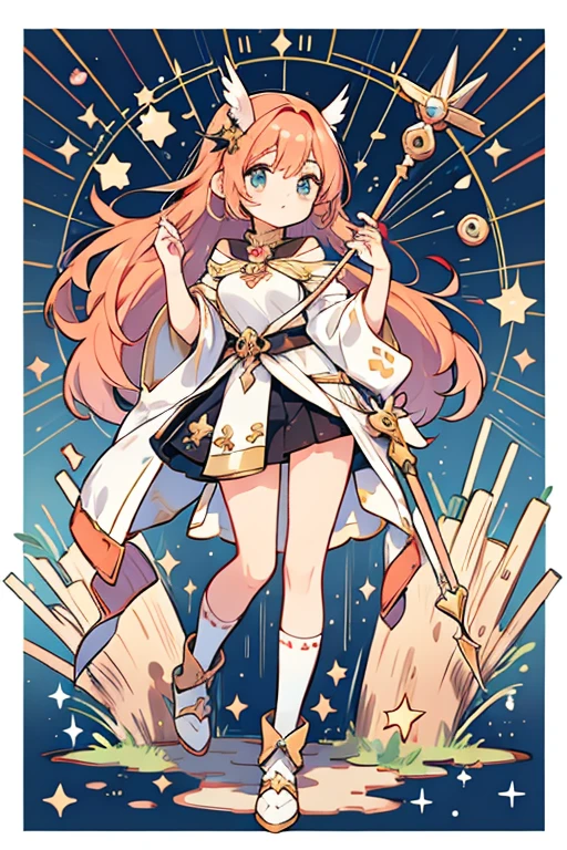 anime style; 3d; glitter; horoscope sign Sagittarius